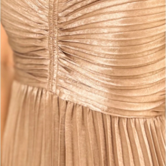 Lucy Paris Metallic Pleated Dress - Picture 6 of 8